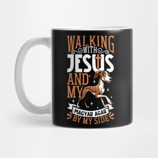 Jesus and dog - Magyar Agár Mug